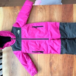 The North Face Toddler 3T one piece snowsuit  - Pink and Gray